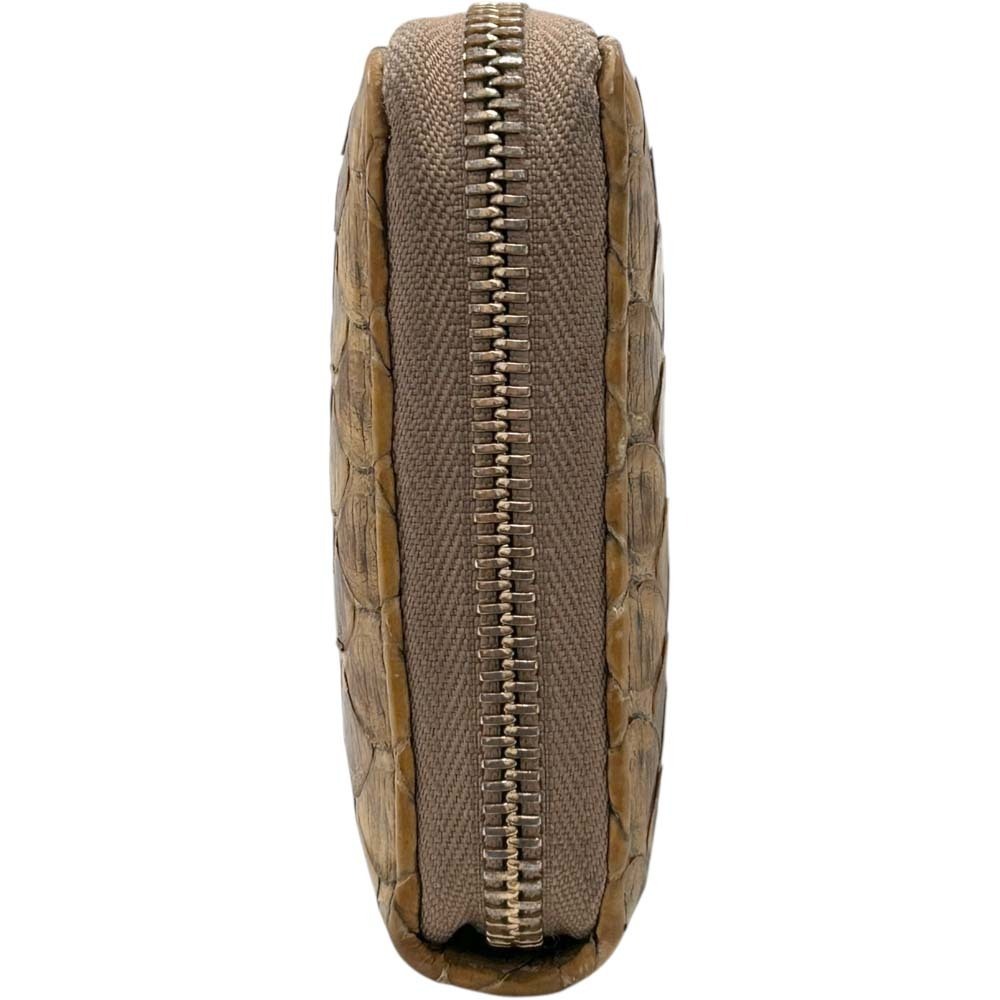 Gucci Python Zip Around Wallet Beige - image 3